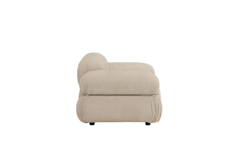 Mika Retro Fåtölj i Tyg - Beige - Möbler - Vardagsrum - Fåtöljer