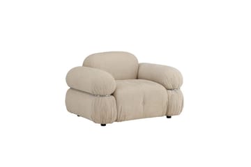 Mika Retro Fåtölj i Tyg - Beige - Möbler - Vardagsrum - Fåtöljer