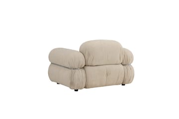 Mika Retro Fåtölj i Tyg - Beige - Möbler - Vardagsrum - Fåtöljer