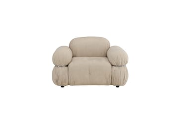 Mika Retro Fåtölj i Tyg - Beige - Möbler - Vardagsrum - Fåtöljer