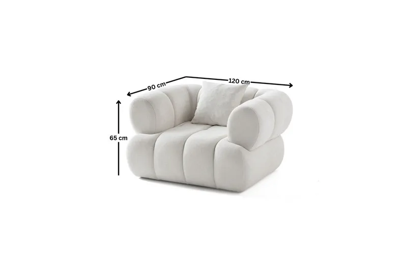 Mississauga Fåtölj - Vit - Möbler - Vardagsrum - Fåtöljer