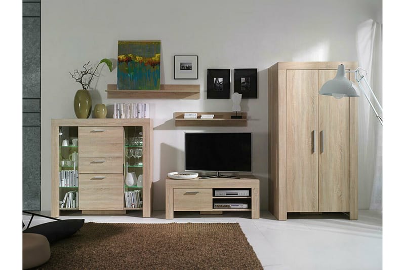 Aberfelt Möbelset För Vardagsrum - Brun - Möbler - Vardagsrum - Möbelset för vardagsrum