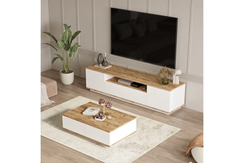 Anari Möbelset För Vardagsrum - Vit - Möbler - Vardagsrum - Möbelset för vardagsrum