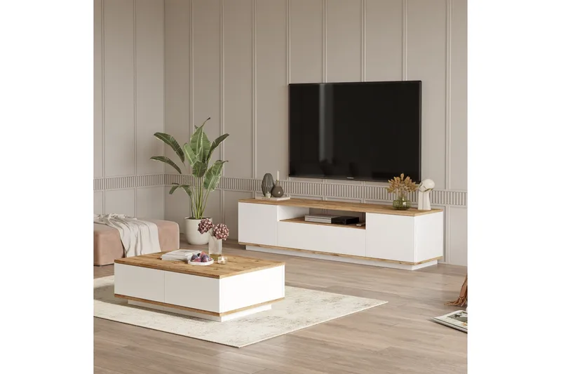 Anari Möbelset För Vardagsrum - Vit - Möbler - Vardagsrum - Möbelset för vardagsrum