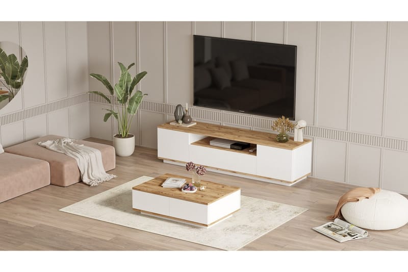 Anari Möbelset För Vardagsrum - Vit - Möbler - Vardagsrum - Möbelset för vardagsrum