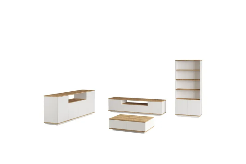 Anari Möbelset För Vardagsrum - Vit - Möbler - Vardagsrum - Möbelset för vardagsrum