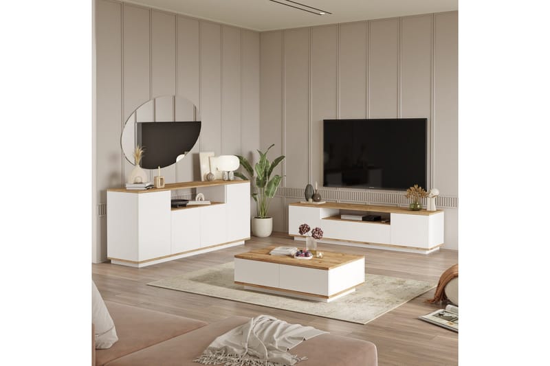 Anari Möbelset För Vardagsrum - Vit - Möbler - Vardagsrum - Möbelset för vardagsrum