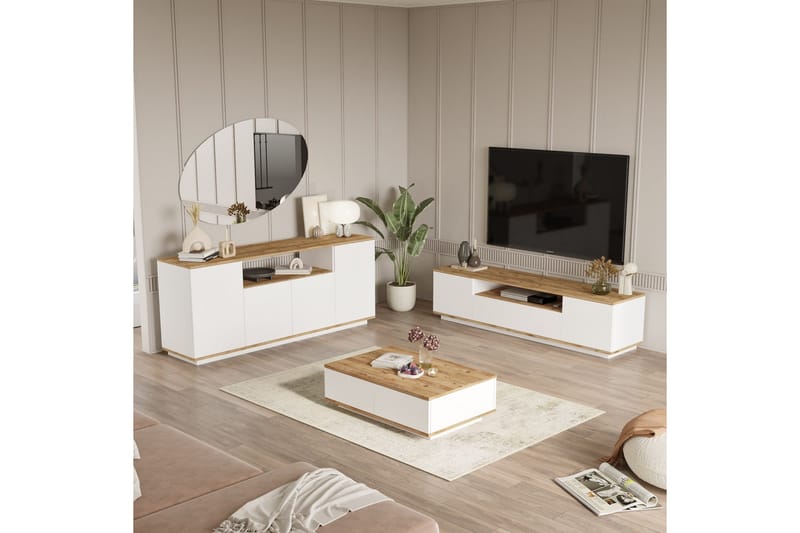 Anari Möbelset För Vardagsrum - Vit - Möbler - Vardagsrum - Möbelset för vardagsrum