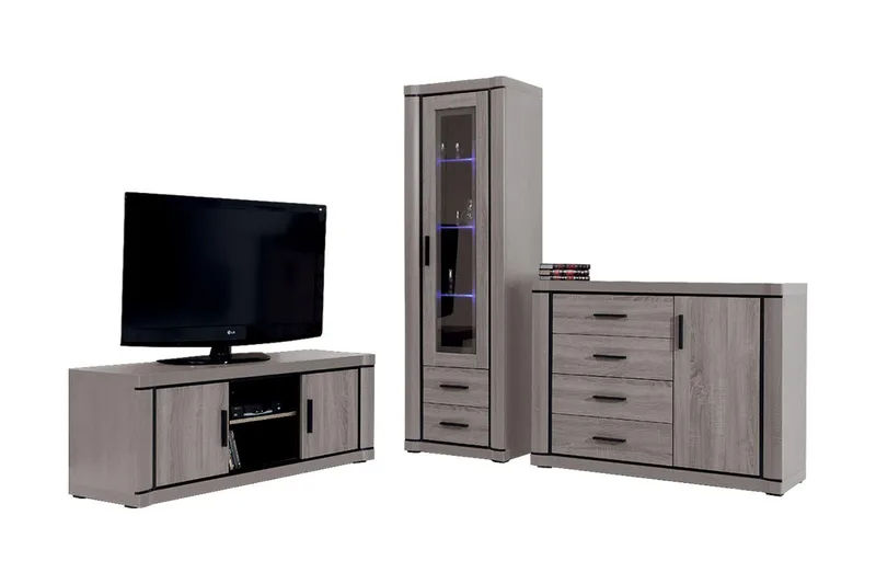 Dallas Vardagsrumsset - Ek - Möbler - Vardagsrum - Möbelset för vardagsrum