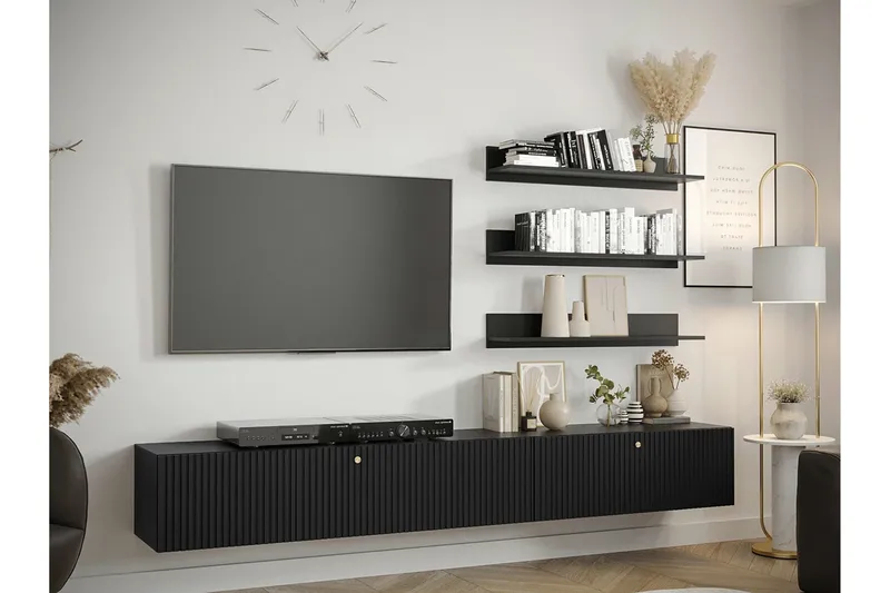 Dunvegan Möbelset För Vardagsrum Black - Möbler - Vardagsrum - Möbelset för vardagsrum