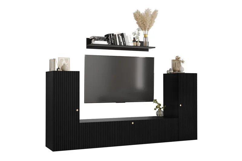 Dunvegan Möbelset För Vardagsrum Black - Möbler - Vardagsrum - Möbelset för vardagsrum