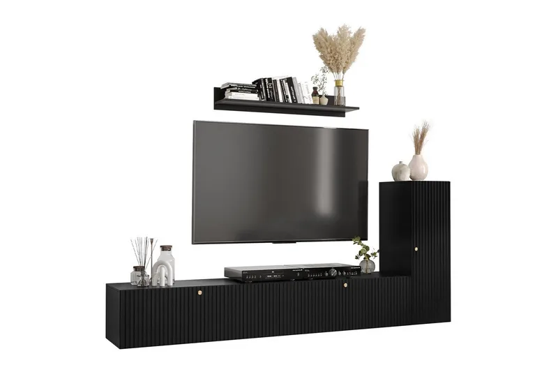 Dunvegan Möbelset För Vardagsrum Black - Möbler - Vardagsrum - Möbelset för vardagsrum