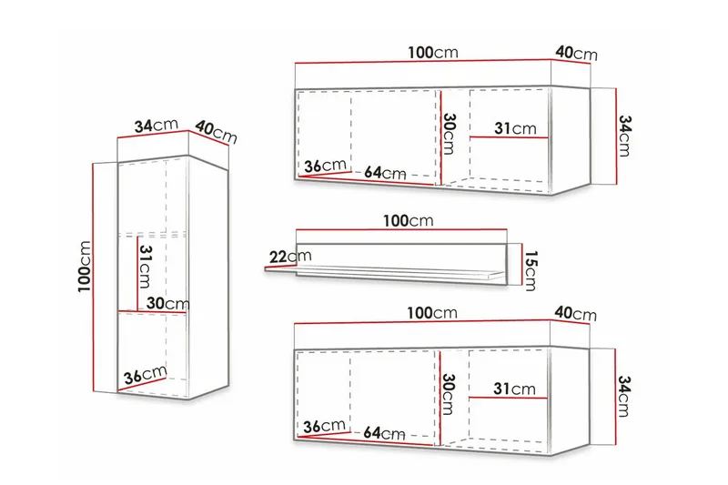 Dunvegan Möbelset För Vardagsrum Black - Möbler - Vardagsrum - Möbelset för vardagsrum