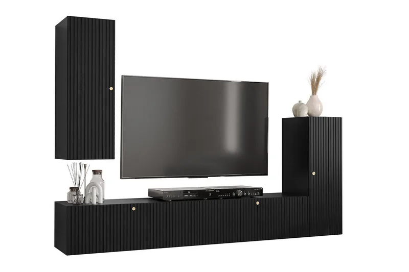 Dunvegan Möbelset För Vardagsrum Black - Möbler - Vardagsrum - Möbelset för vardagsrum