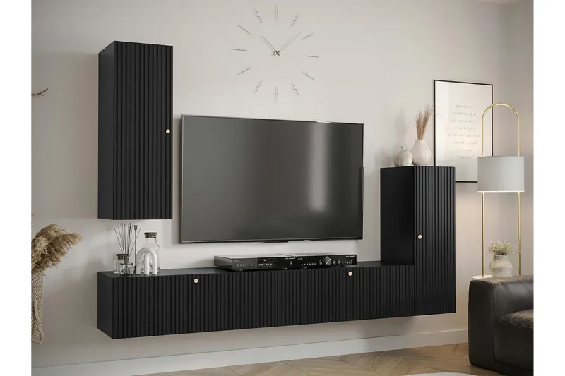 Dunvegan Möbelset För Vardagsrum Black - Möbler - Vardagsrum - Möbelset för vardagsrum