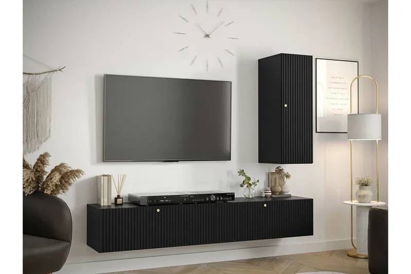 Dunvegan Möbelset För Vardagsrum Black - Möbler - Vardagsrum - Möbelset för vardagsrum