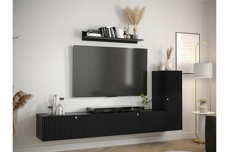 Dunvegan Möbelset För Vardagsrum Black - Möbler - Vardagsrum - Möbelset för vardagsrum