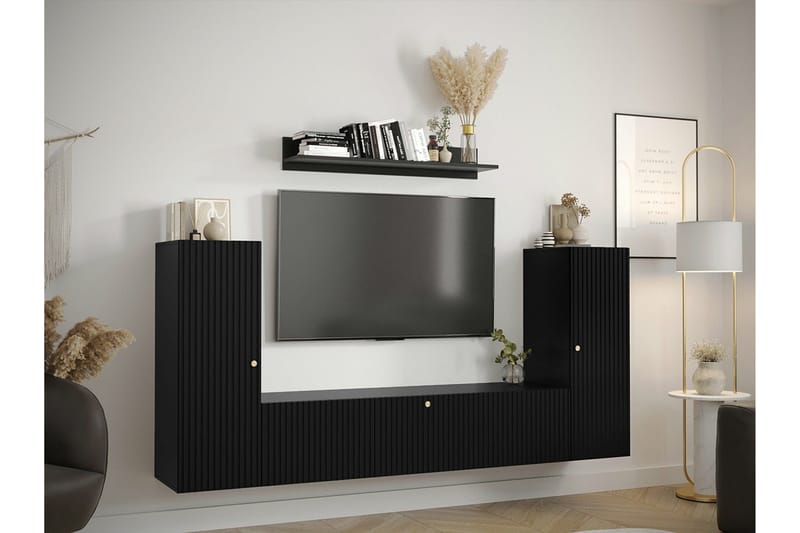 Dunvegan Möbelset För Vardagsrum Black - Möbler - Vardagsrum - Möbelset för vardagsrum
