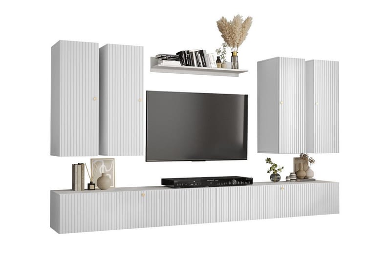 Dunvegan Möbelset För Vardagsrum White