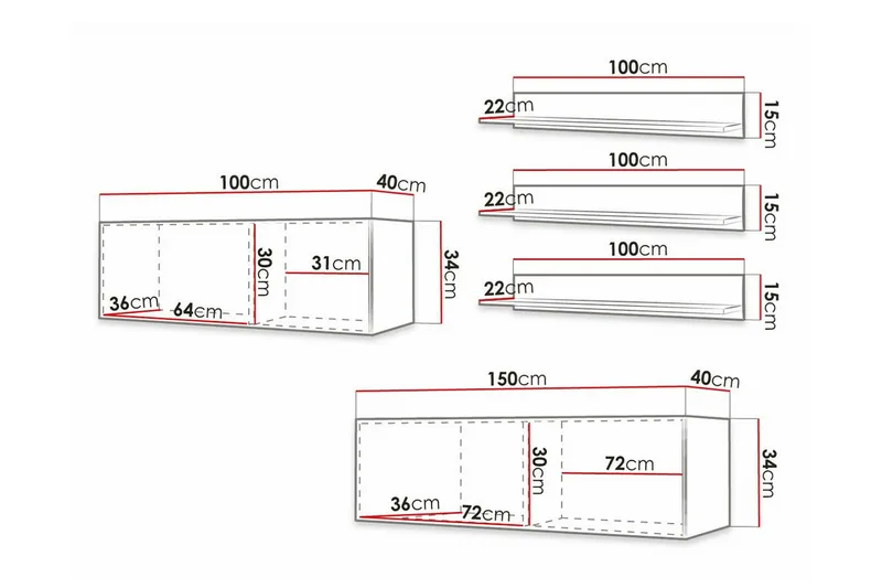 Dunvegan Möbelset För Vardagsrum White - Möbler - Vardagsrum - Möbelset för vardagsrum