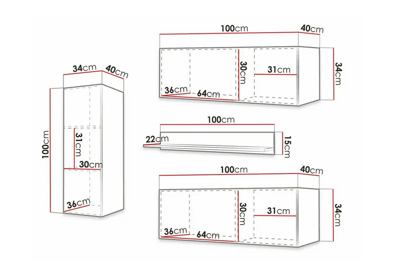 Dunvegan Möbelset För Vardagsrum White - Möbler - Vardagsrum - Möbelset för vardagsrum