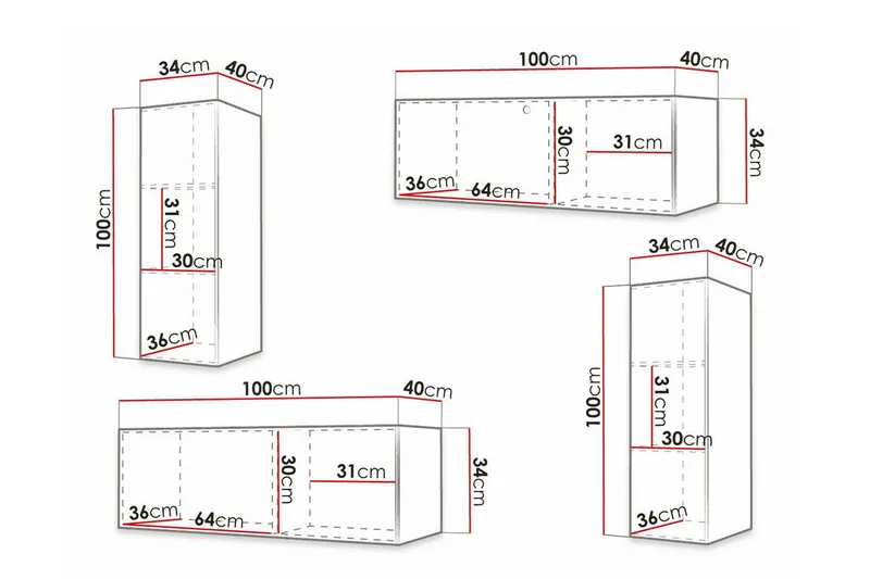 Dunvegan Möbelset För Vardagsrum White - Möbler - Vardagsrum - Möbelset för vardagsrum