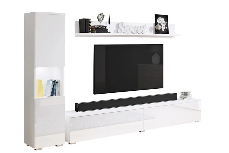 Galbally Möbelset För Vardagsrum NO_BRAND White