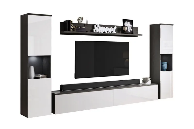 Galbally Möbelset För Vardagsrum, Vit