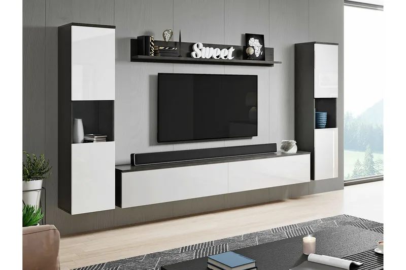 Galbally Möbelset För Vardagsrum - Vit - Möbler - Vardagsrum - Möbelset för vardagsrum