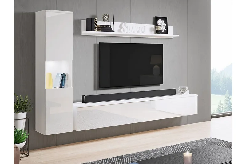 Galbally Möbelset För Vardagsrum White - Möbler - Vardagsrum - Möbelset för vardagsrum