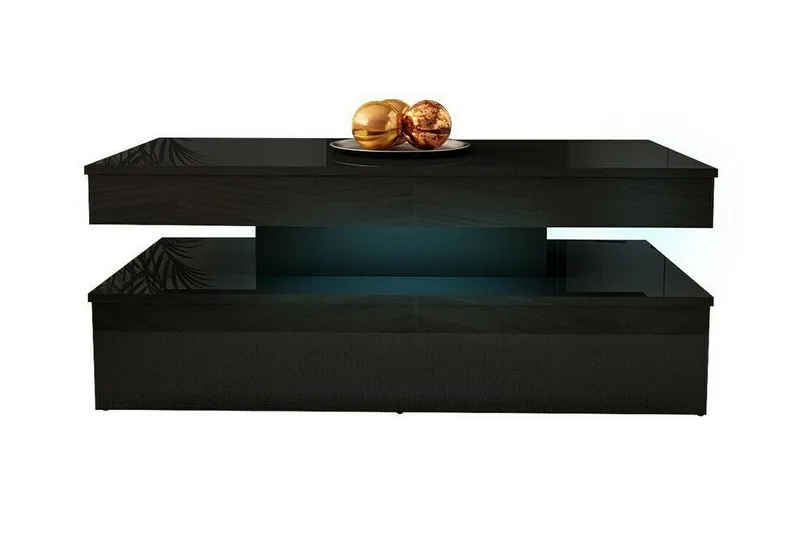 Glenndale Möbelset Vardagsrum med Belysning - Svart - Möbler - Vardagsrum - Möbelset för vardagsrum