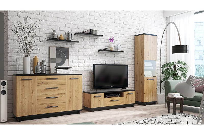 Ingram Vardagsrumsset, Ek/Svart