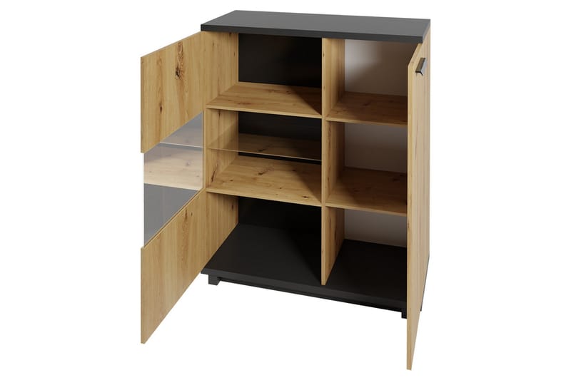 Ingram Vardagsrumsset - Ek/Svart - Möbler - Vardagsrum - Möbelset för vardagsrum