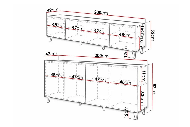 Kintore Möbelset För Vardagsrum Black - Möbler - Vardagsrum - Möbelset för vardagsrum