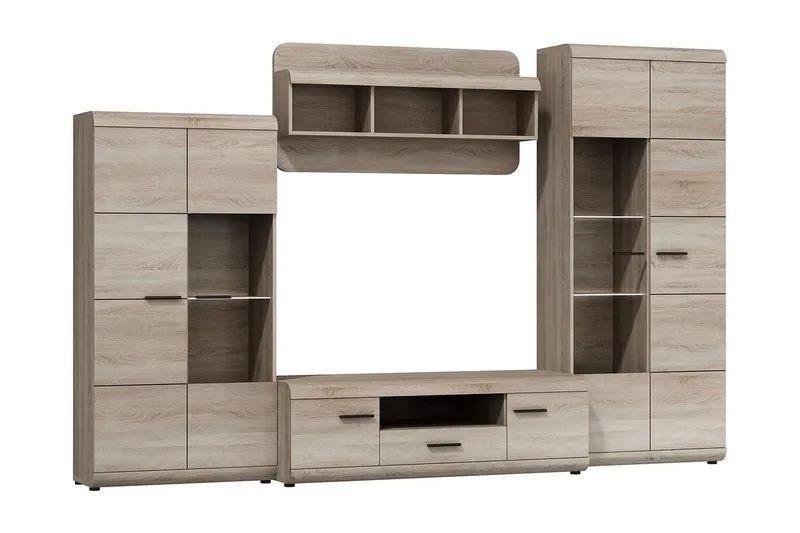 Link Vardagsrumsset 300x54x194 cm - Beige/Grå - Möbler - Vardagsrum - Möbelset för vardagsrum