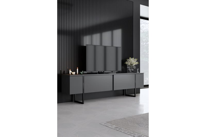 Luxe Möbelset För Vardagsrum - Antracit - Möbler - Vardagsrum - Möbelset för vardagsrum