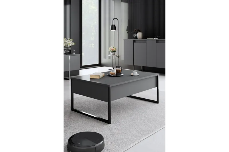 Luxe Möbelset För Vardagsrum - Antracit - Möbler - Vardagsrum - Möbelset för vardagsrum