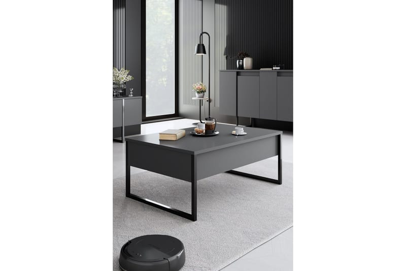 Luxe Möbelset För Vardagsrum - Antracit - Möbler - Vardagsrum - Möbelset för vardagsrum