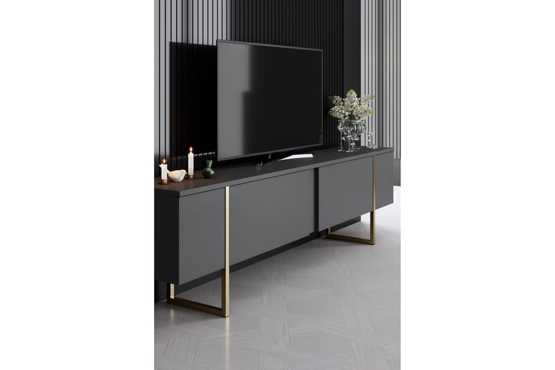 Luxe Möbelset För Vardagsrum - Antracit - Möbler - Vardagsrum - Möbelset för vardagsrum