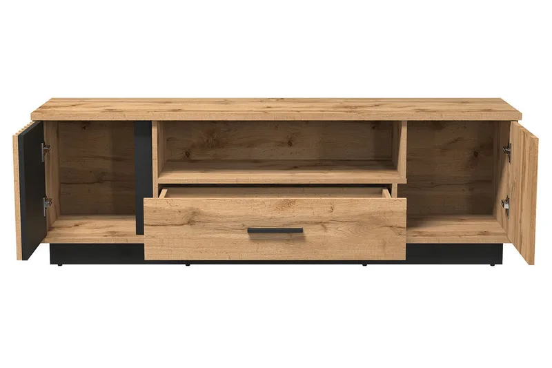 Möbelset för vardagsrum - Svart|Ek - Möbler - Vardagsrum - Möbelset för vardagsrum