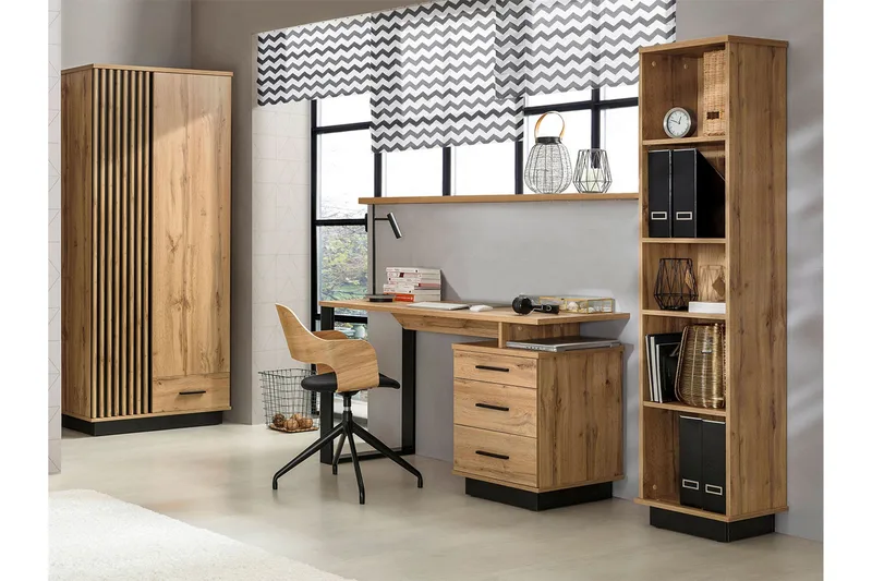 Möbelset för vardagsrum - Svart|Ek - Möbler - Vardagsrum - Möbelset för vardagsrum