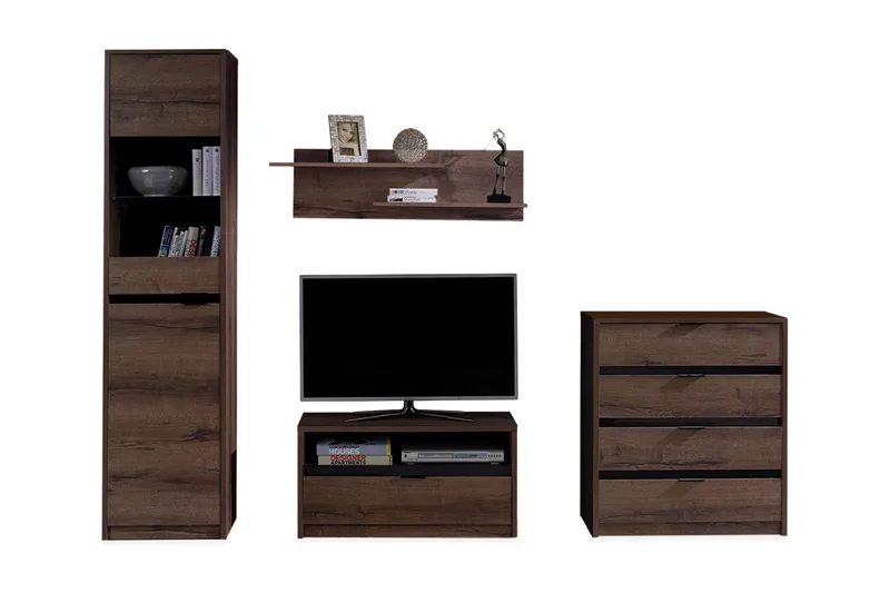 Najera Vardagsrumsset - Brun - Möbler - Vardagsrum - Möbelset för vardagsrum