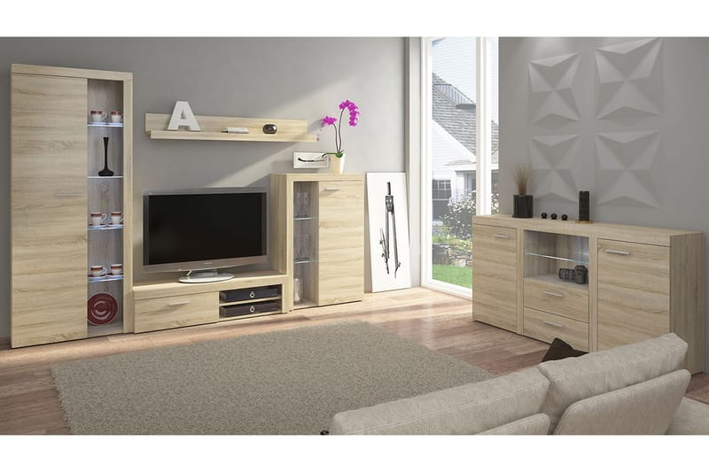 Rumba Vardagsrumsset - Beige/Grå - Möbler - Vardagsrum - Möbelset för vardagsrum