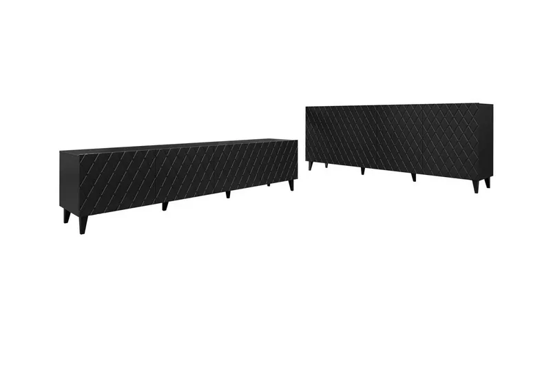 Strontian Möbelset För Vardagsrum Scandinavian Choice Black