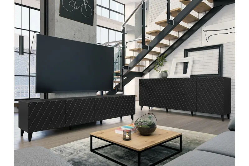 Strontian Möbelset För Vardagsrum Scandinavian Choice Black - Möbler - Vardagsrum - Möbelset för vardagsrum