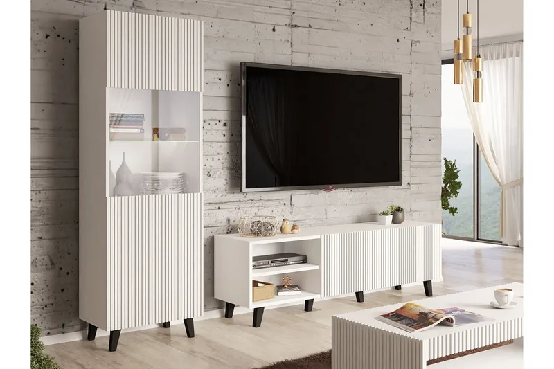 Strontian Möbelset För Vardagsrum Scandinavian Choice White - Möbler - Vardagsrum - Möbelset för vardagsrum