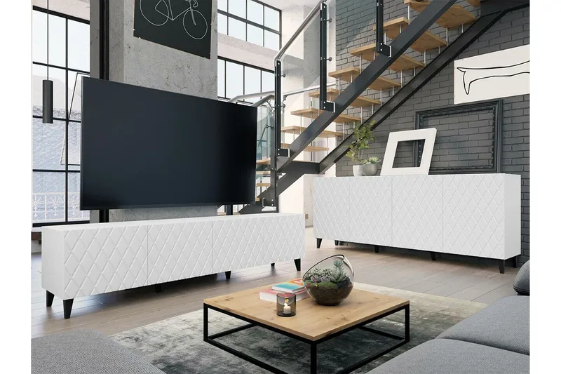 Strontian Möbelset För Vardagsrum Scandinavian Choice White - Möbler - Vardagsrum - Möbelset för vardagsrum