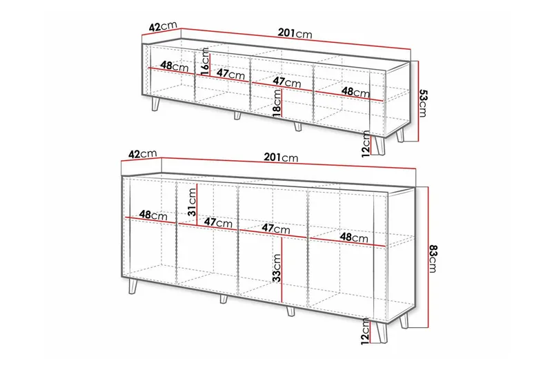 Strontian Möbelset För Vardagsrum Scandinavian Choice White - Möbler - Vardagsrum - Möbelset för vardagsrum