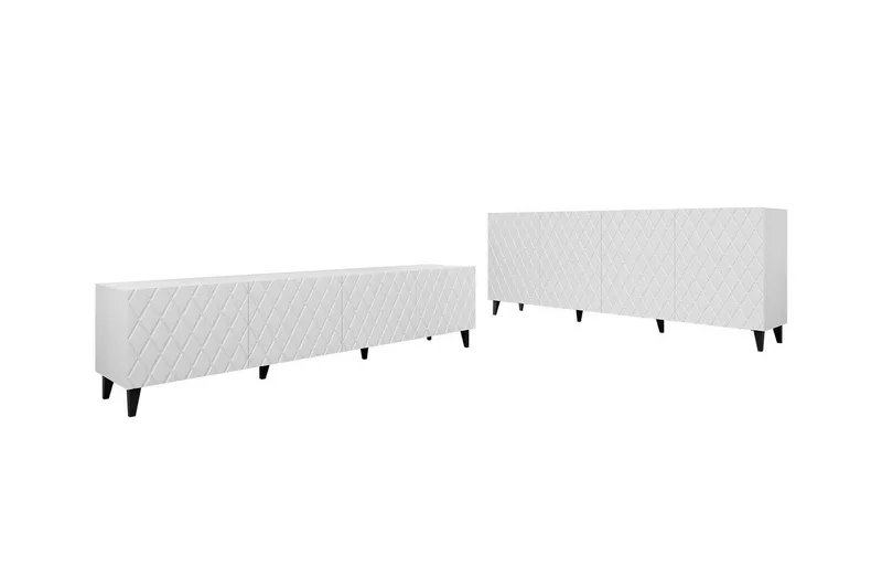 Strontian Möbelset För Vardagsrum Scandinavian Choice White