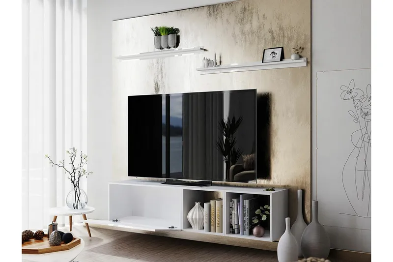 Summerville Möbelset För Vardagsrum White - Möbler - Vardagsrum - Möbelset för vardagsrum